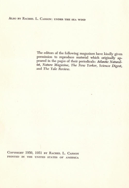 Copyright page Oxford first printing
