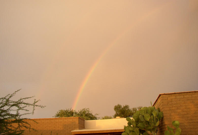 sunrise and rainbow Aug 3 2008