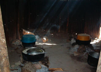pots of rice