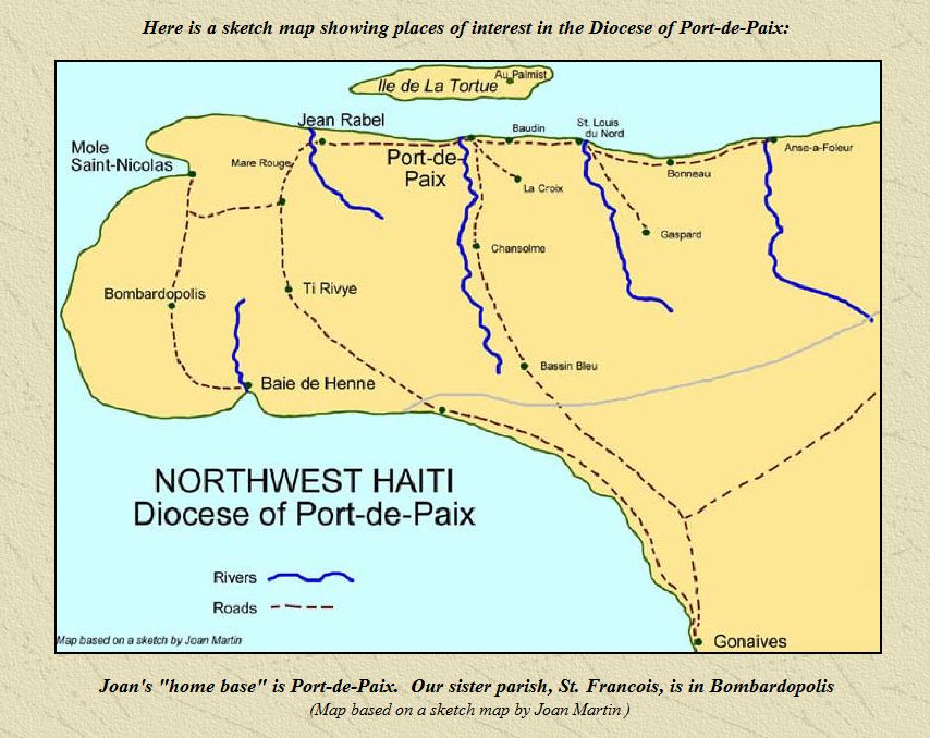 Sketch map of Diocese of Port-de-Paix